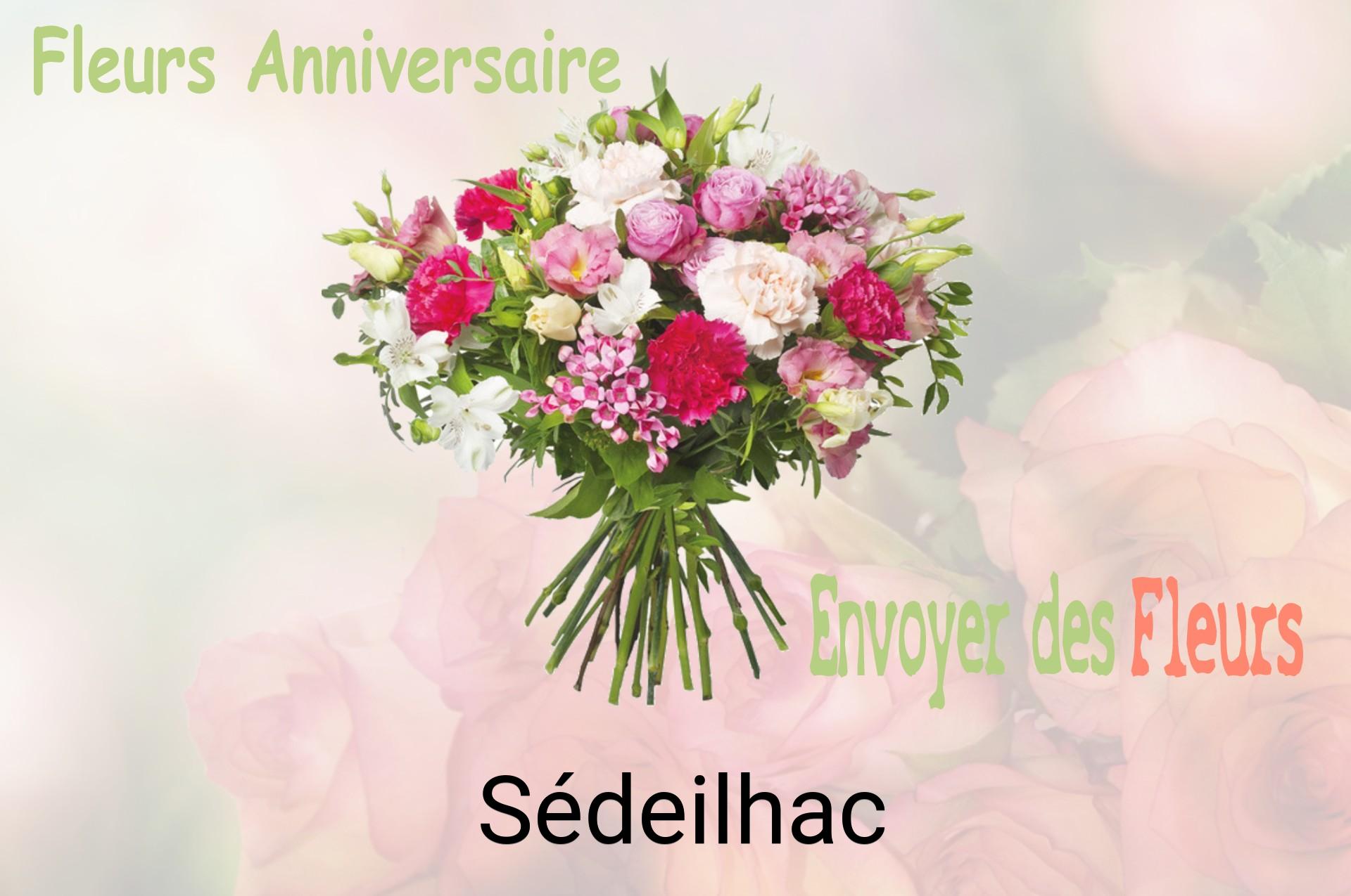 Bouquet de fleurs d’anniversaire livré à Sédeilhac