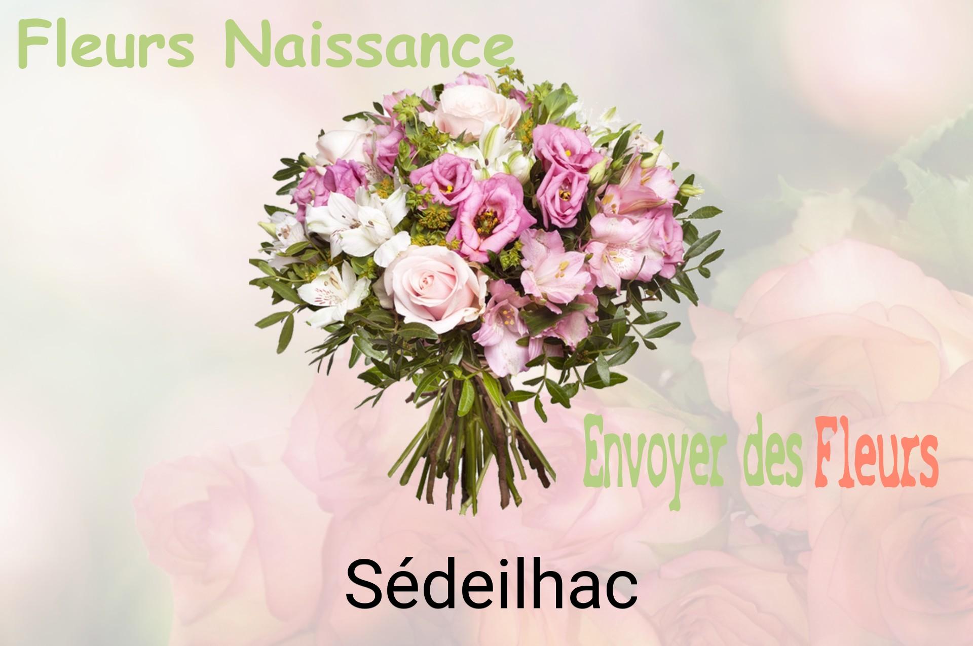 Bouquet de fleurs de naissance livré à Sédeilhac